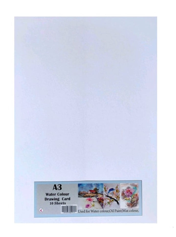 A3 Water Color Drawing Sheets - Set of 10