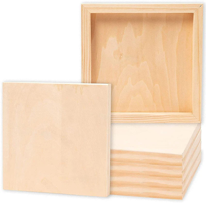 Wooden Canvas Panel For Painting - 12x9"