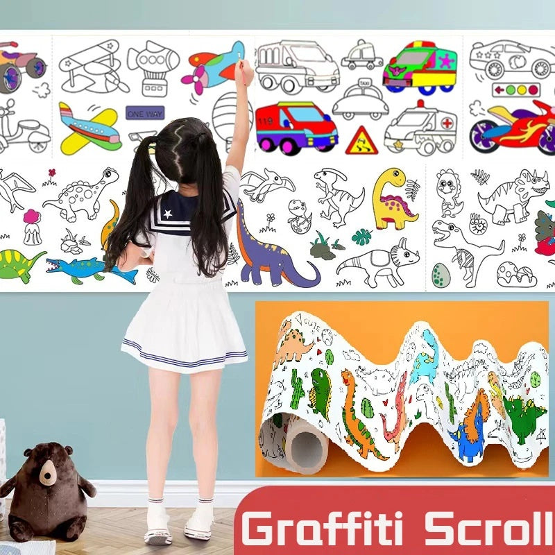 Kids Coloring Paper Roll - 3mtrs