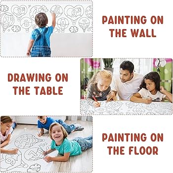 Kids Coloring Paper Roll - 3mtrs