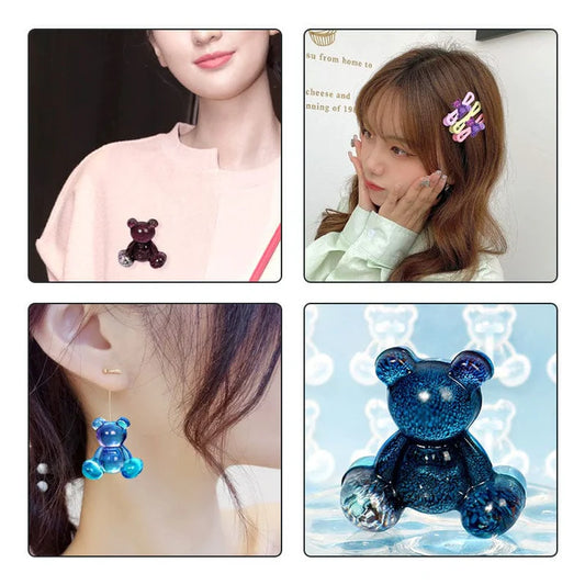 6 Cavity Teddy Bear Mold