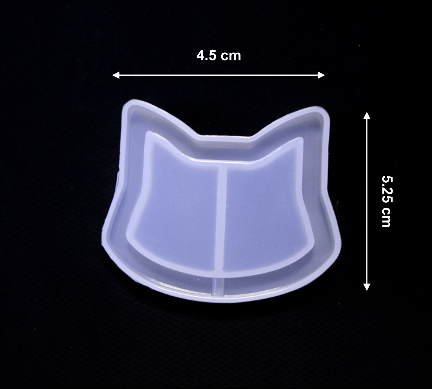 Cat Face Shape Healthy Material Cat Mold for Keychain Decoration for Home Baking Cake Making Buttering Bestow Charms