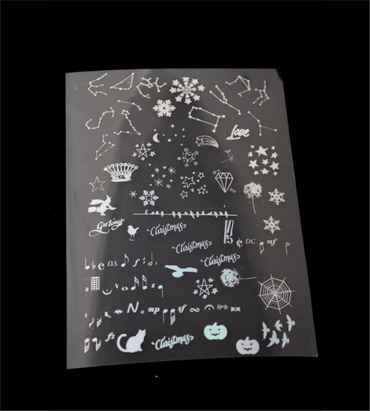Constellation Holographic Stickers | Cut and Paste Holographic Stickers | A5 Size Bestow Charms