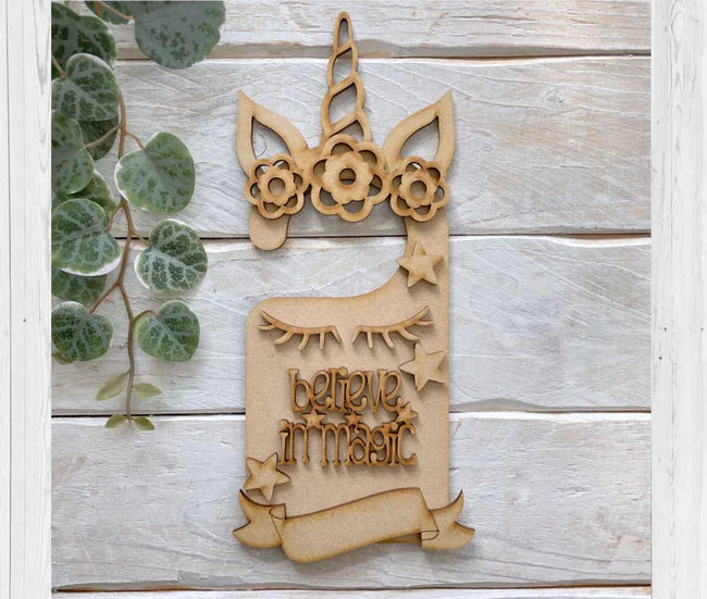 Door Hanging - Unicorn  Theme