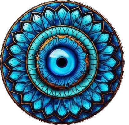 Evil eye 4" - set of 2
