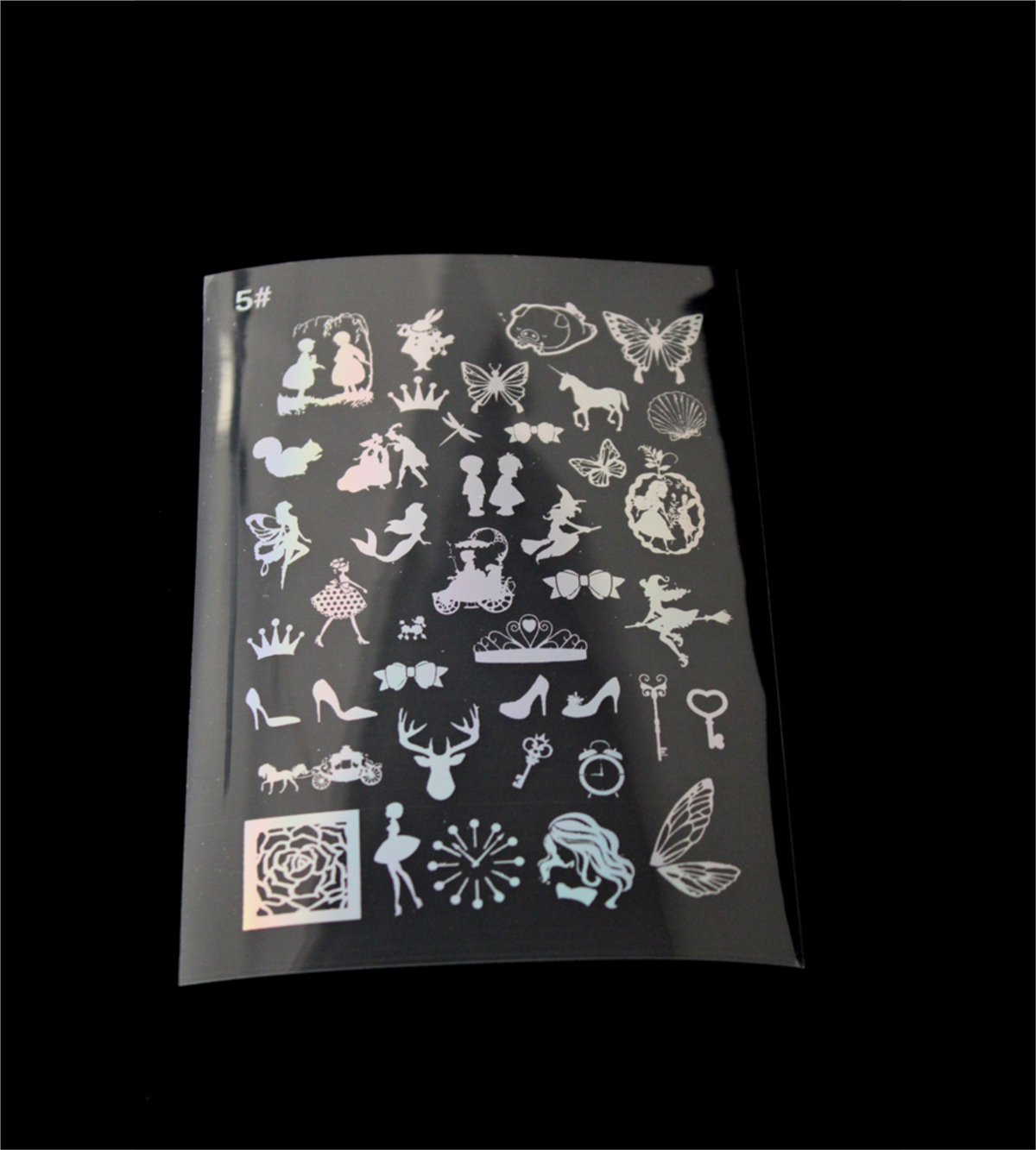 Fairy Land- 1 Holographic Stickers | Cut and Paste Holographic Stickers | A5 Size Bestow Charms