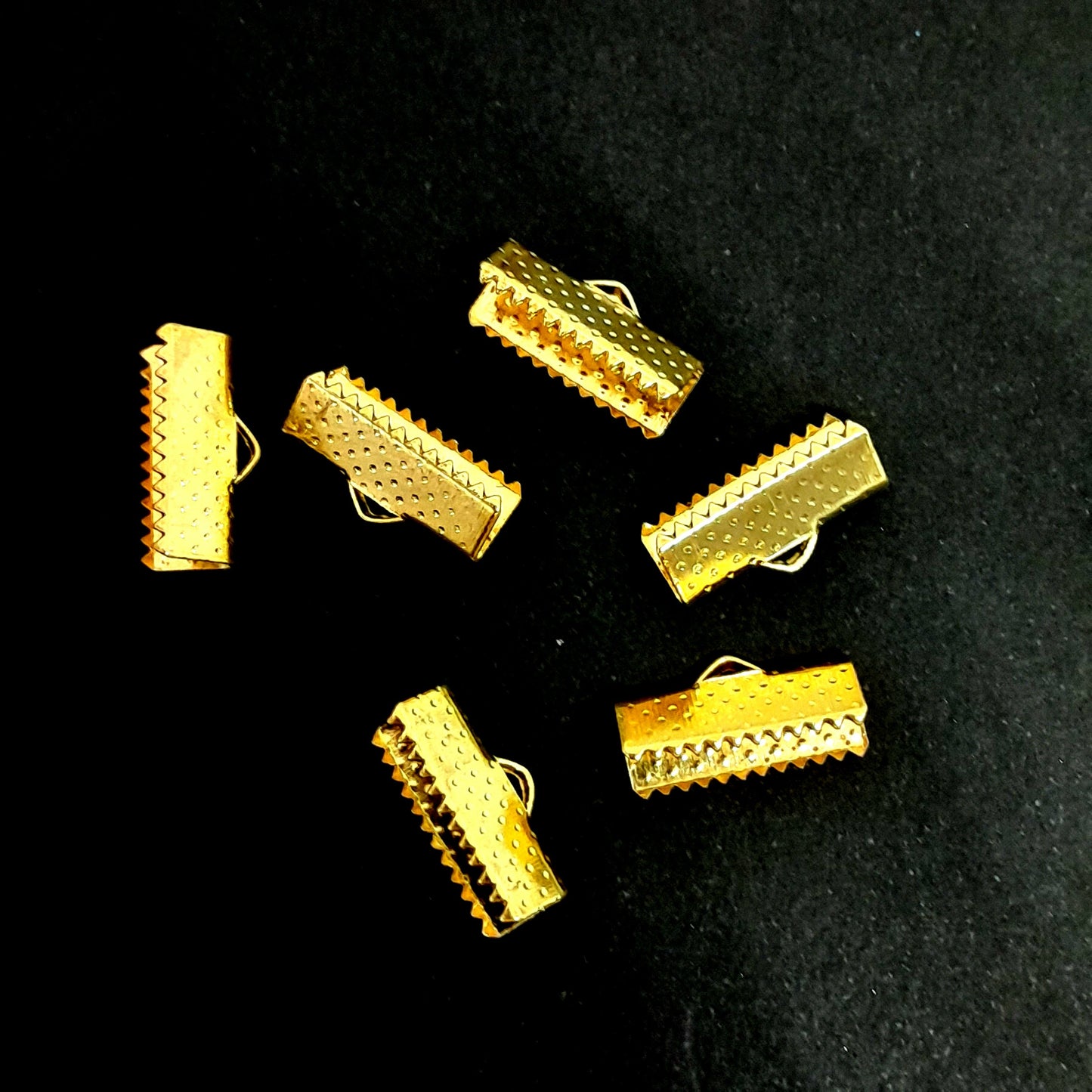 Gold Crimp Cord End Medium