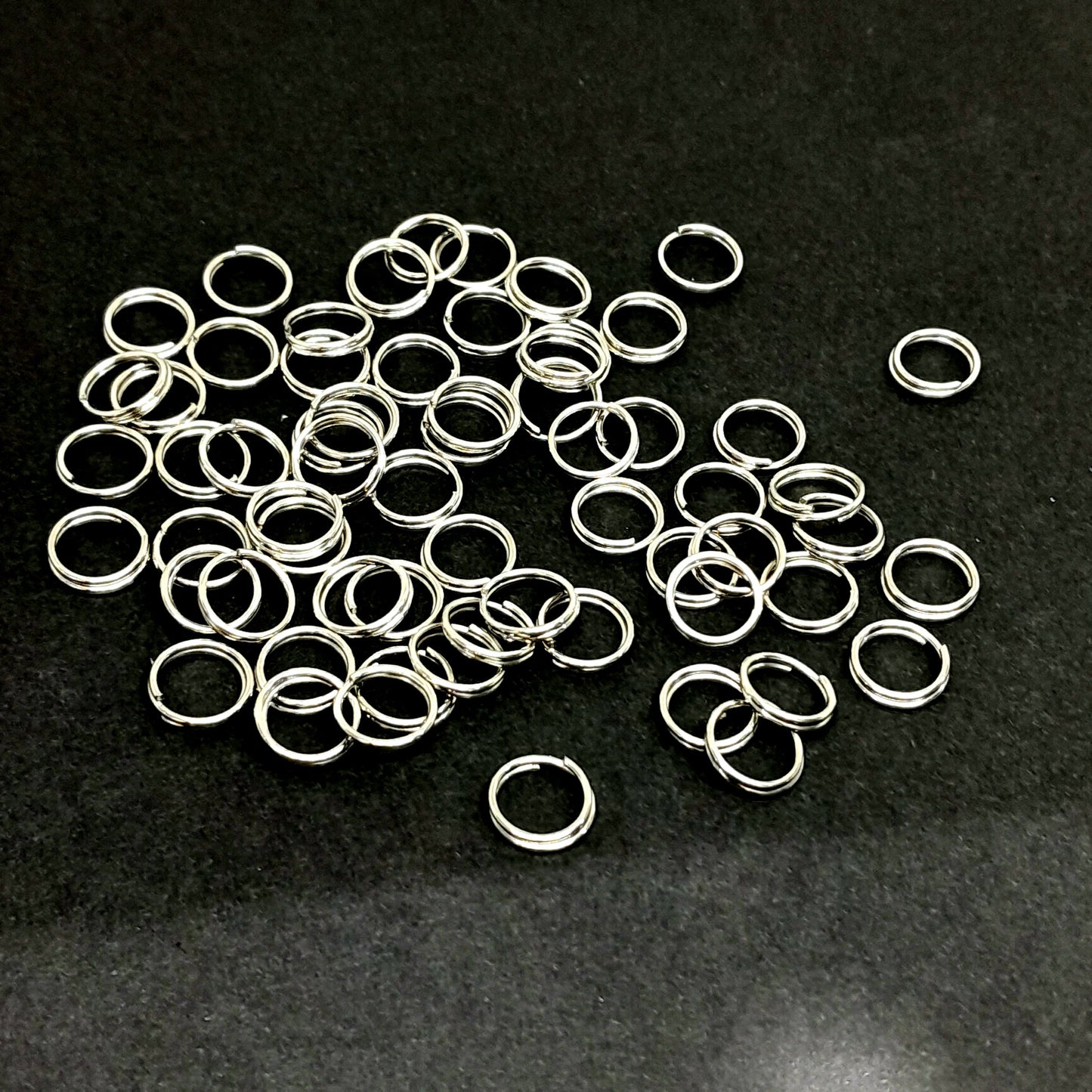 Jump Ring Antique Silver Double 12mm