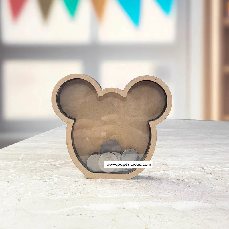 MDF Piggy Bank - 8"