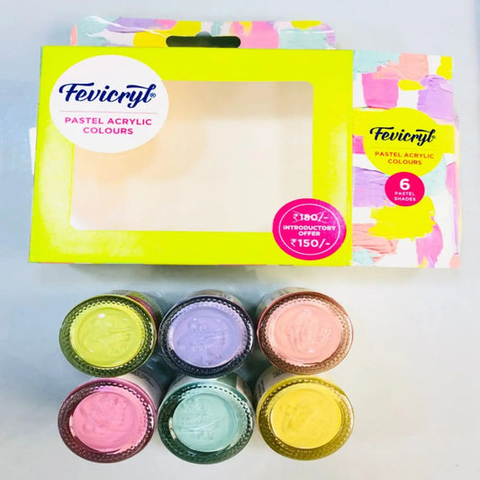 Pastel acylic colors - set of 6