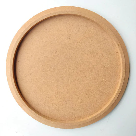 Plain Bordered Round Base for DIY project -12"