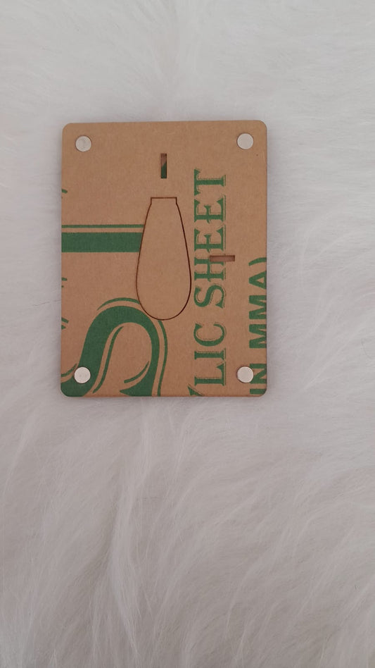 Acrylic Sheet Magnetic - 4 x 2.5 inches