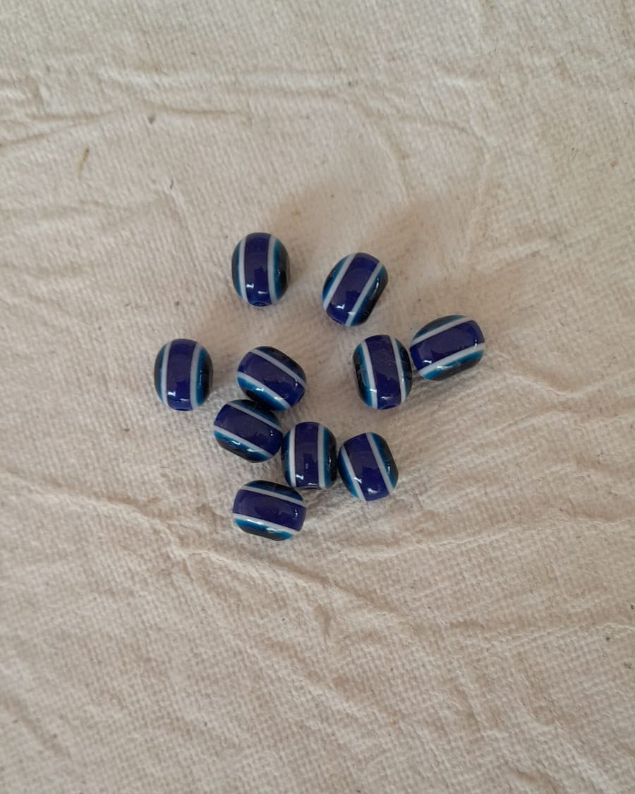 Evil Eye Oval Shape Acrylic Beads