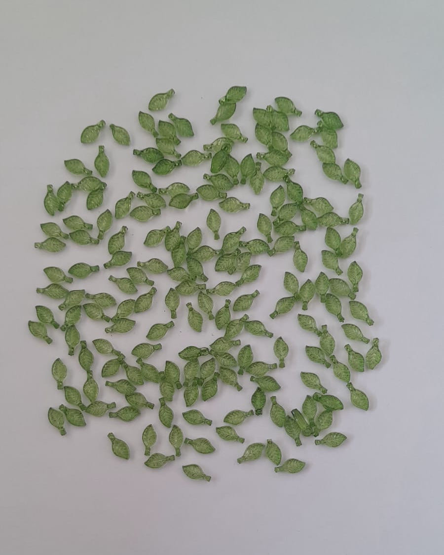 Leaf Shape Acrylic Beads - 10gms