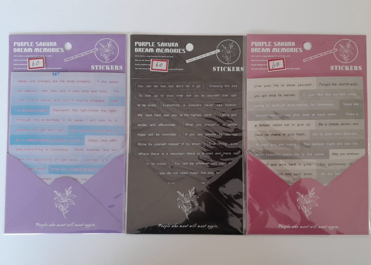 Quote Stickers - Pack of 3