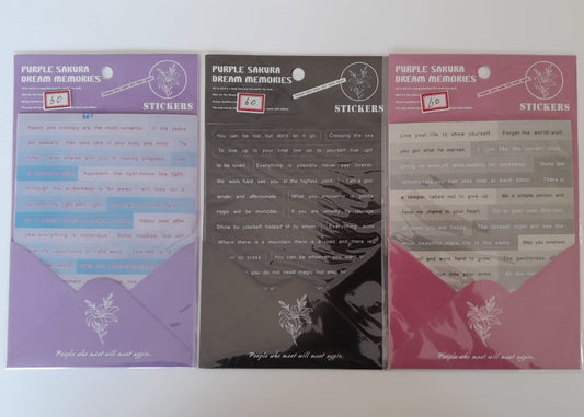 Quote Stickers - Pack of 3