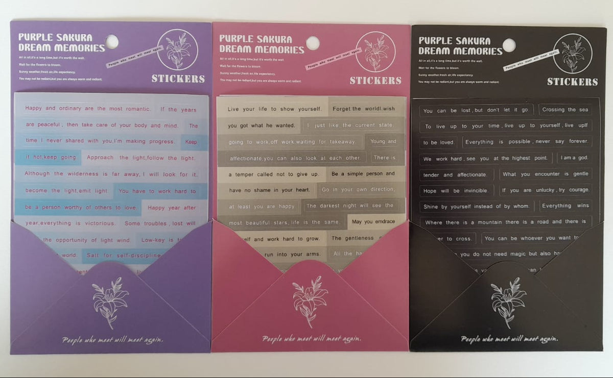 Quote Stickers - Pack of 3