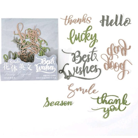 Wishes Letters cutouts
