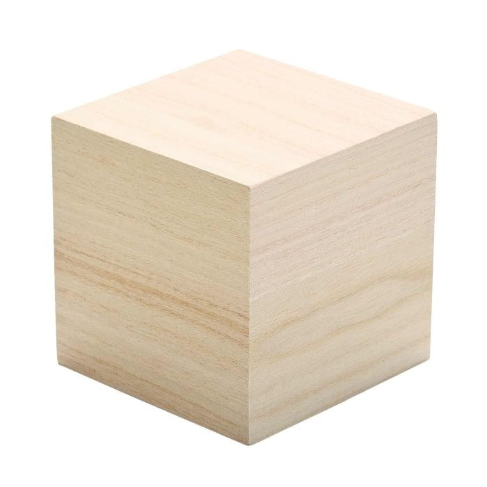 Wooden Cubes Plain - 3x3x3cm