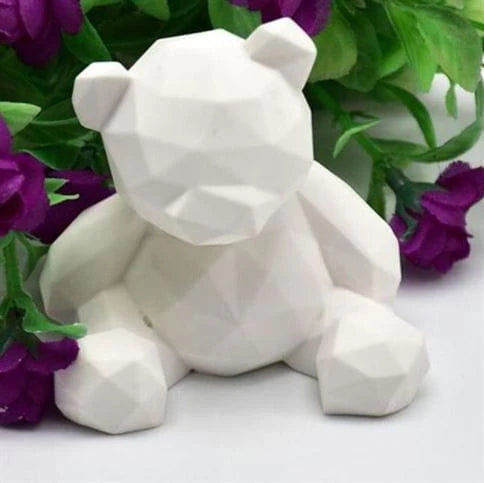 Sitting Teddy Bear Candle Mold