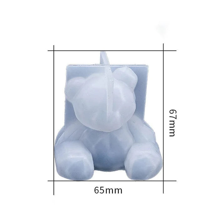 Sitting Teddy Bear Candle Mold